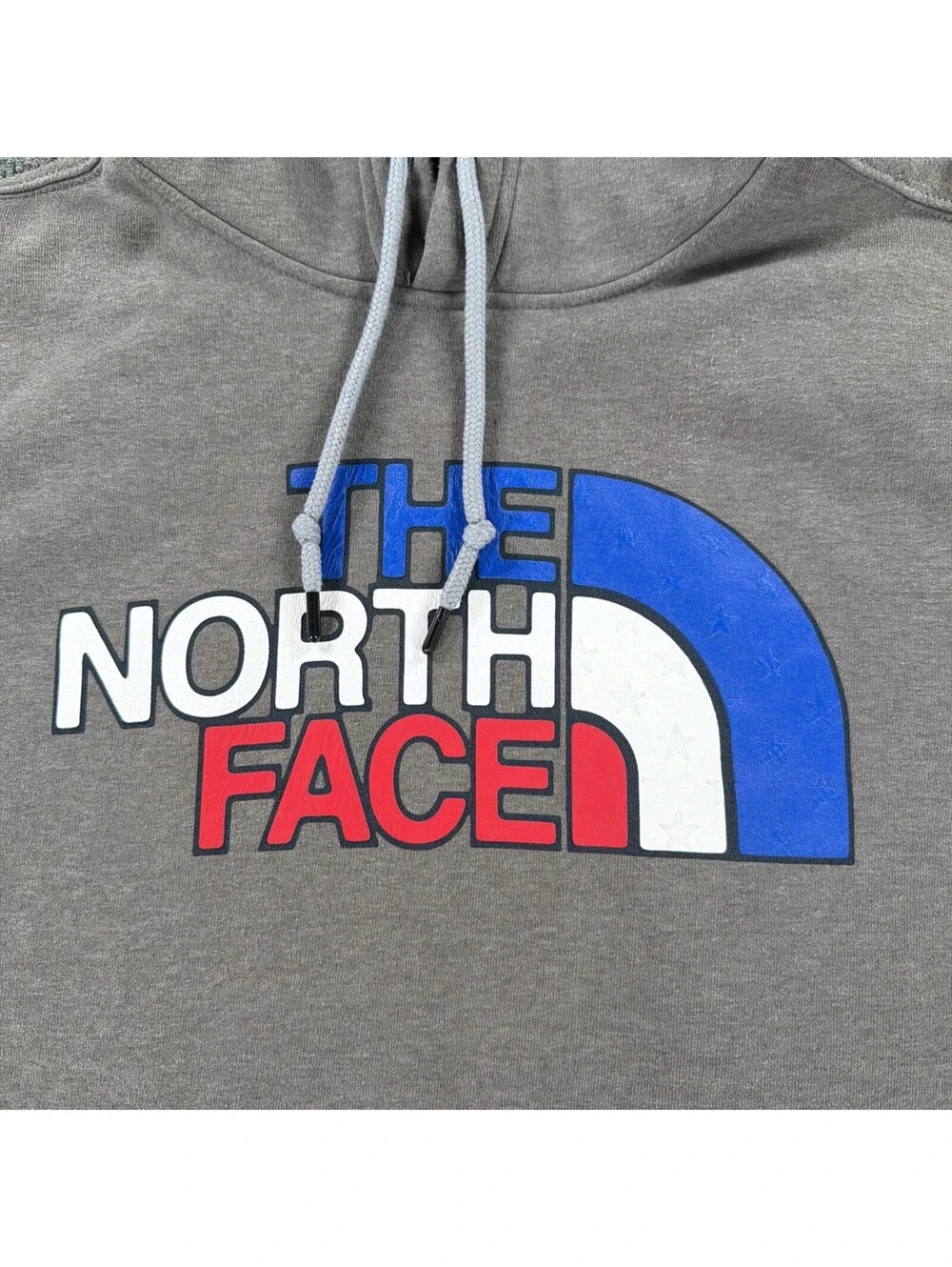 The North Face Mens - USA Box Pullover Hoodie - Medium Grey
